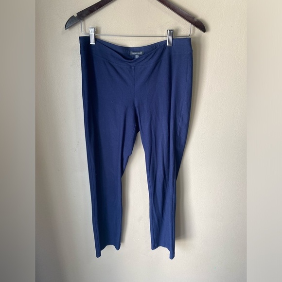 Eileen Fisher Pull On High Rise Straight Leg Knit Trouser Pants - Picture 2 of 7